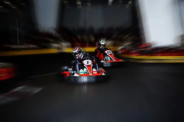Acrylic prints Motorsport Kart Race
