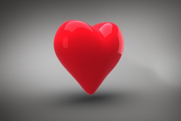 Composite image of red heart