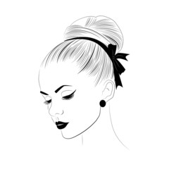 Beautiful girl in style