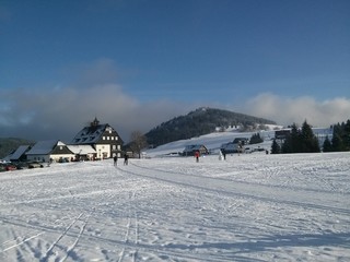 Cross country skiing track in Jizera mountains