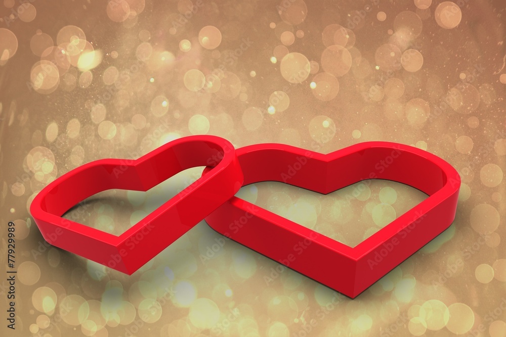 Poster composite image of linking hearts