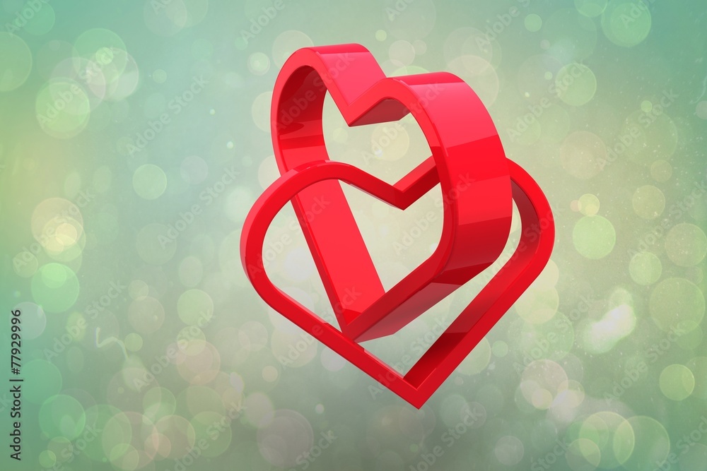 Poster composite image of linking hearts