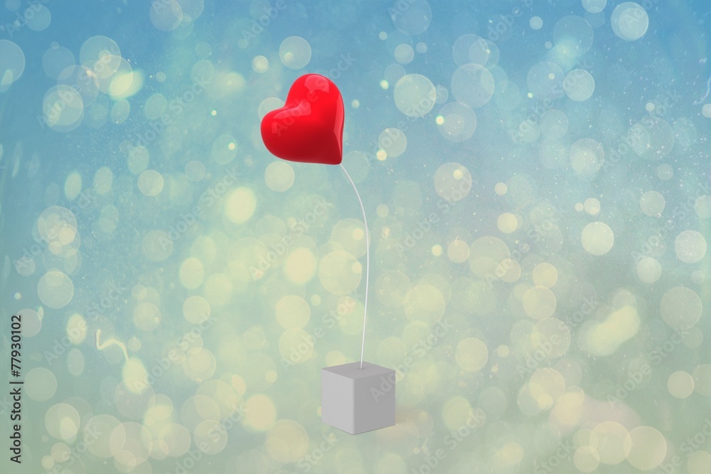 Poster composite image of red heart