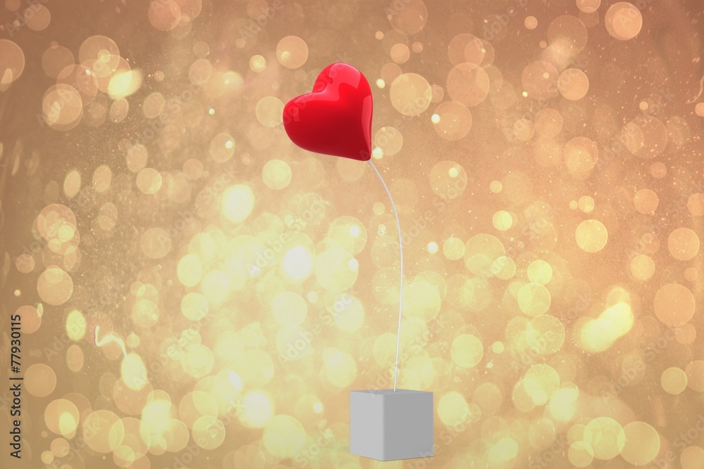 Poster composite image of red heart