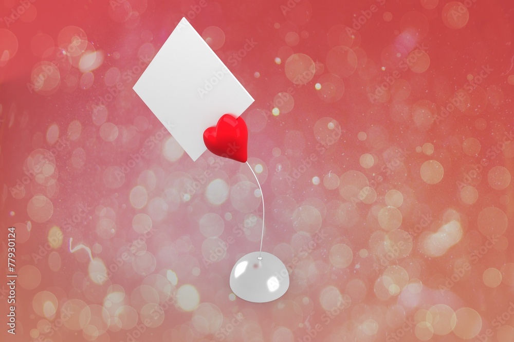 Poster Composite image of red heart