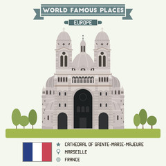 Cathedral of Sainte-Marie-Majeure. Marseille, France