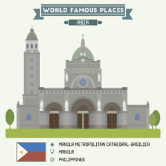 Manila Metropolitan Cathedral-Basilica. Manila, Philippines