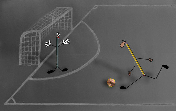Lapiceros jugando un partido
