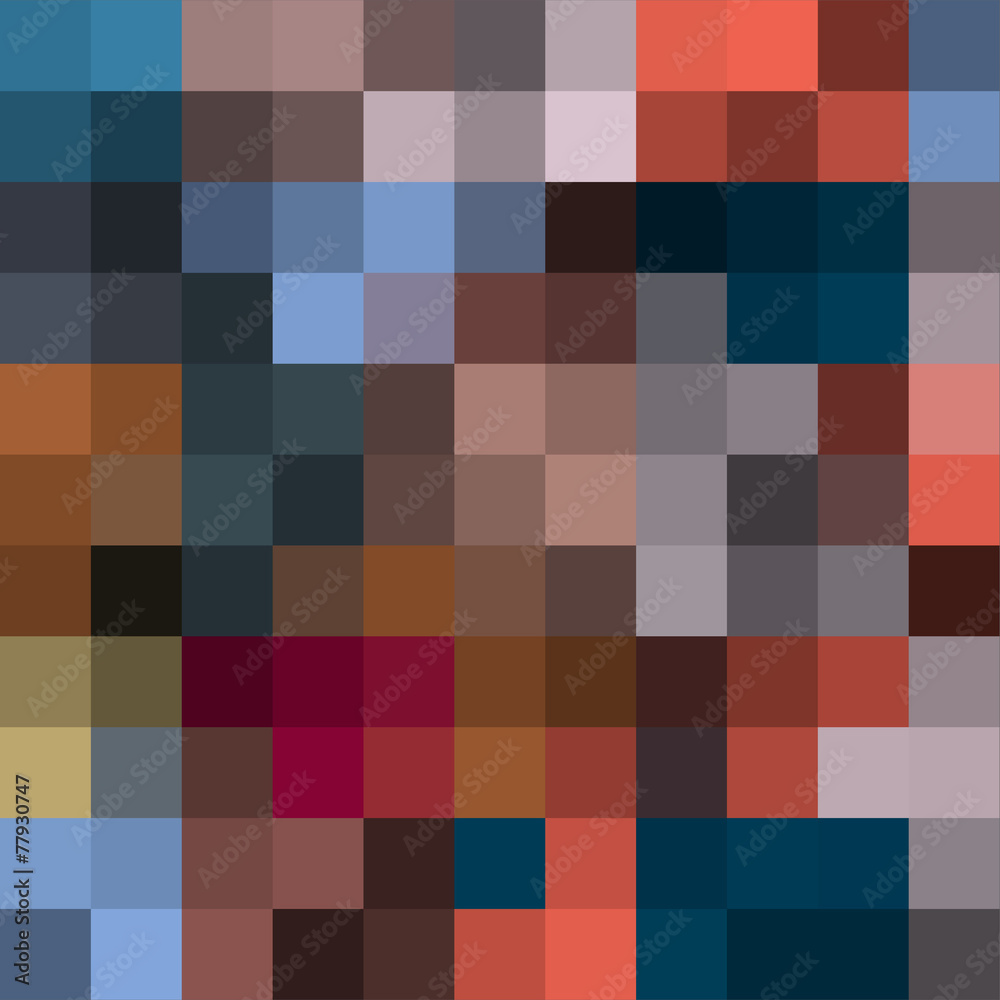 Wall mural abstract background in pixel style
