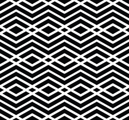 Monochrome visual abstract textured geometric seamless pattern.