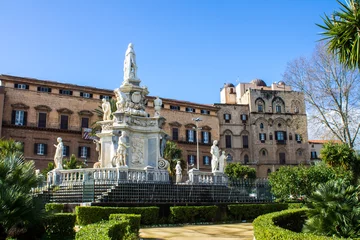 Fotobehang Palazzo dei Normanni in Palermo, Sicily © marcociannarel