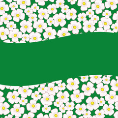 Vector background. Flowers.