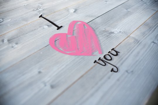 Composite image of i heart you