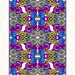 Color ornament, white background.