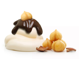 Cream isolated