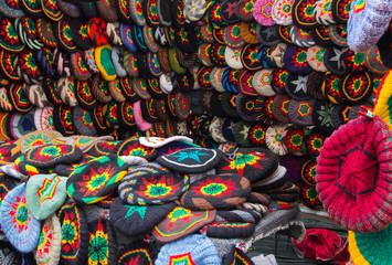 Hats showcase perspective market shop