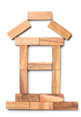 House of pieces of wood.