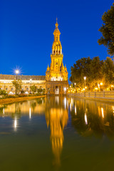 Fototapeta na wymiar espana Plaza in Seville