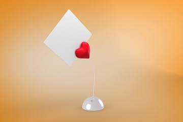 Composite image of red heart