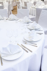 Beautifully organized event - served festive table