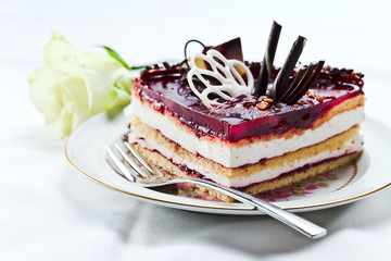 pie with chocolate