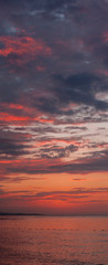 beautiful sunset at the beach