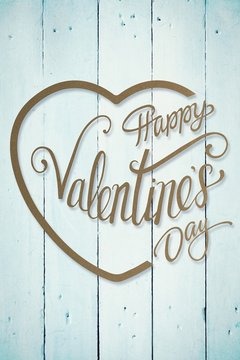 Composite image of valentines message
