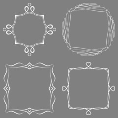 Set of nice decorative frames