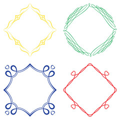 Set of nice decorative frames