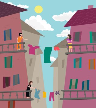 Washing lines & gossip