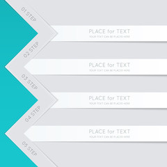 Vector colorful text box, trendy colors