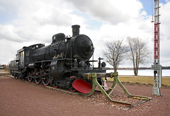 Old locomotive in Mora. Sweden