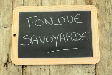 Obraz premium ardoise fondue savoyarde