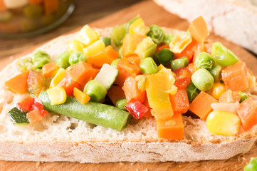 Vegetables sandwich