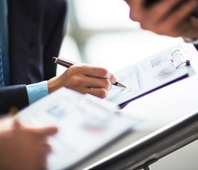 Image of business people discussing their ideas