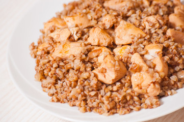 Buckwheat porridge with meat 