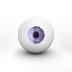 eyeball with shadow on white background