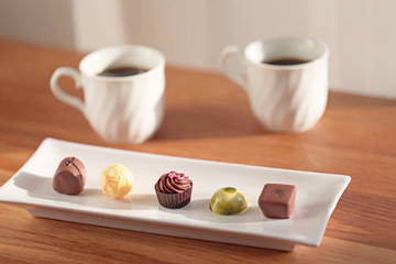 ティータイムのチョコレート