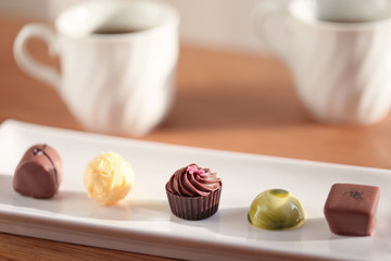 ティータイムのチョコレート