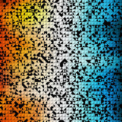 Vector summer pattern of geometric shapes.