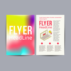 Abstract  Brochure Flyer design vector template.