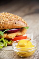 Homemade tasty sandwich