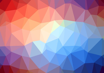 Modern Colorful Abstract Vector Retro Triangle Background