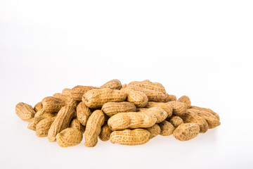 peanut on white background