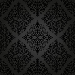 Damask Seamless  Pattern. Orient Background