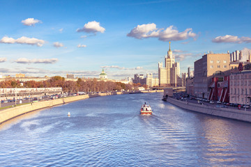Naklejka premium Moscow city view with Kotelnicheskaya building