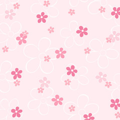 Baby Mädchen Geburt Karte Blumen rosa kariert Hintergrund