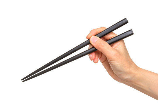 正しい箸の持ち方　Right way of holding chopsticks