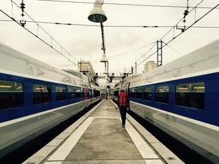 Obraz premium Départ en train 