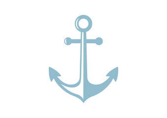 Anchor vector icon on white background